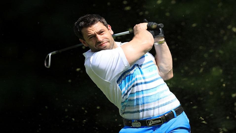 Strictly contestant Kelvin Fletcher playing golf